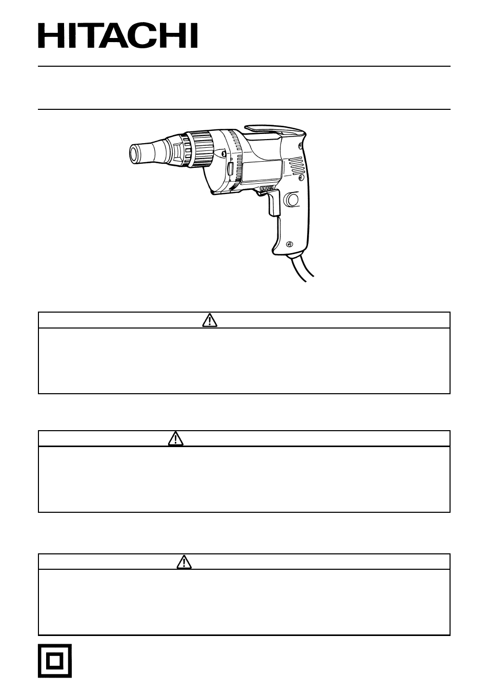 Hitachi W 6VB2 User Manual | 52 pages