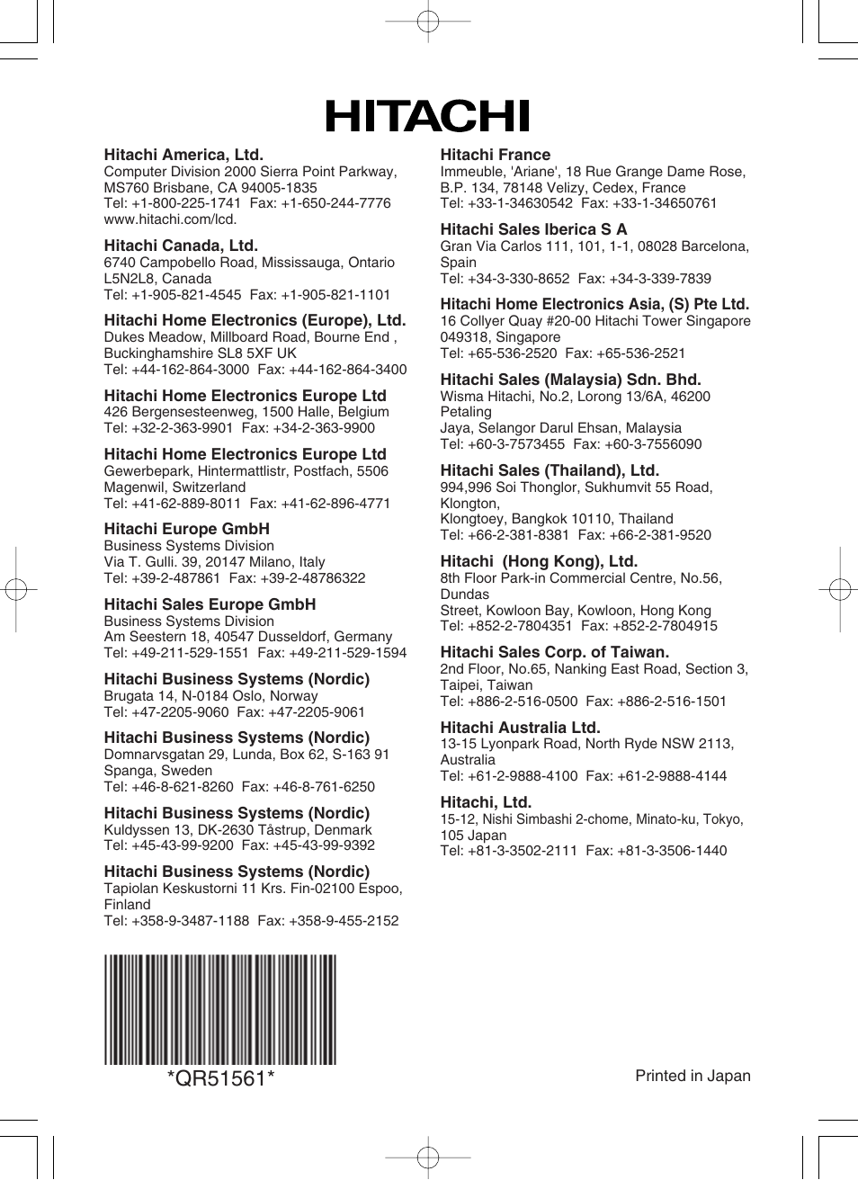 Hitachi CP-X430W User Manual | Page 2 / 40