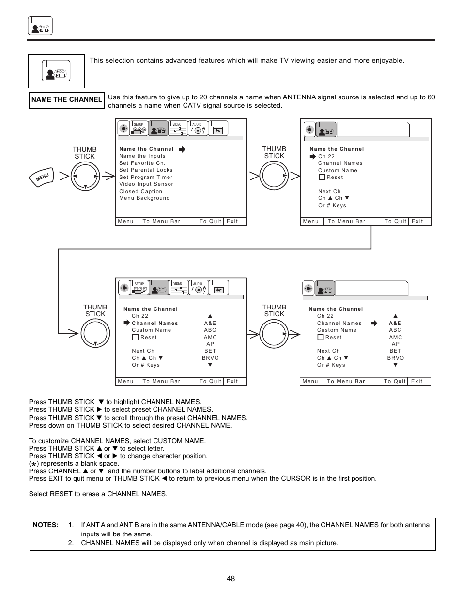 Customize | Hitachi UltraVision UWX Series 61UWX10B User Manual | Page 48 / 76