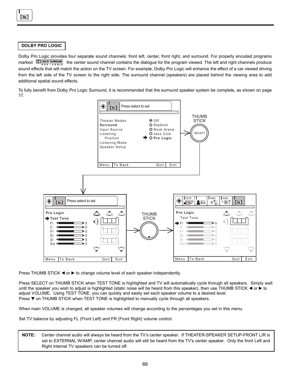 Theater | Hitachi UltraVision UWX Series 61UWX10B User Manual | Page 66 / 76