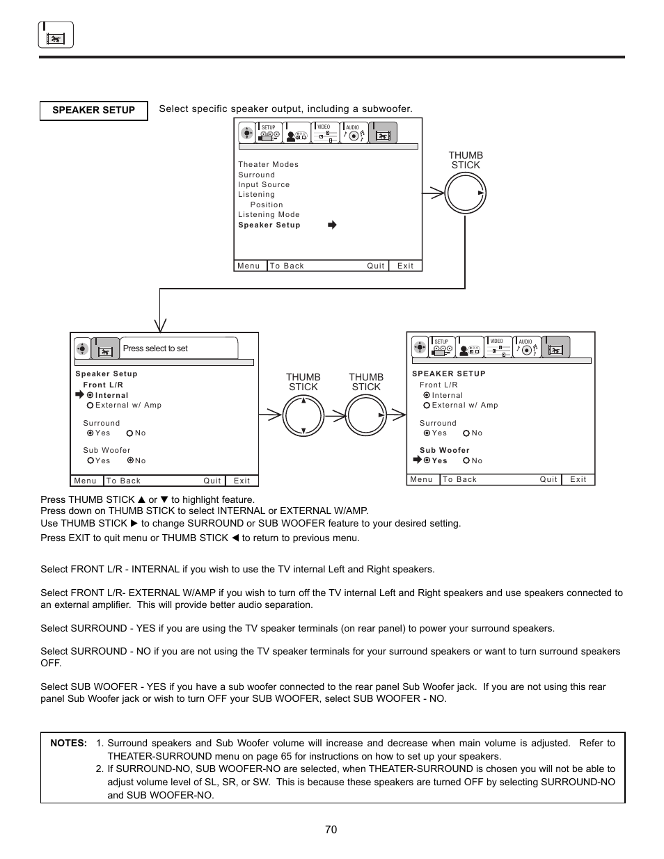 Theater | Hitachi UltraVision UWX Series 61UWX10B User Manual | Page 70 / 76