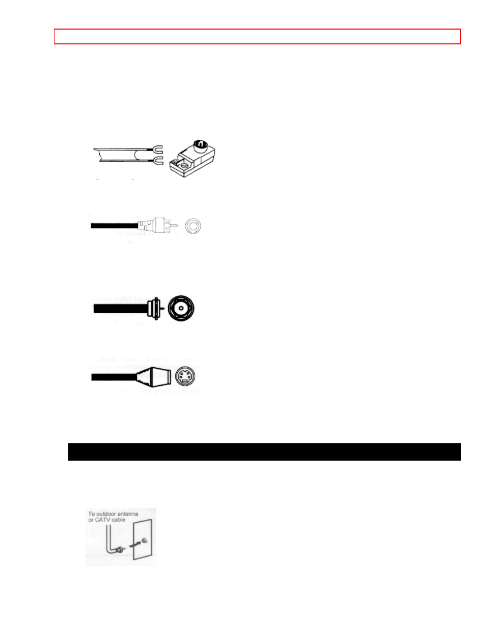 Antenna connections to rear jack panel | Hitachi 50EX13KX User Manual | Page 11 / 41