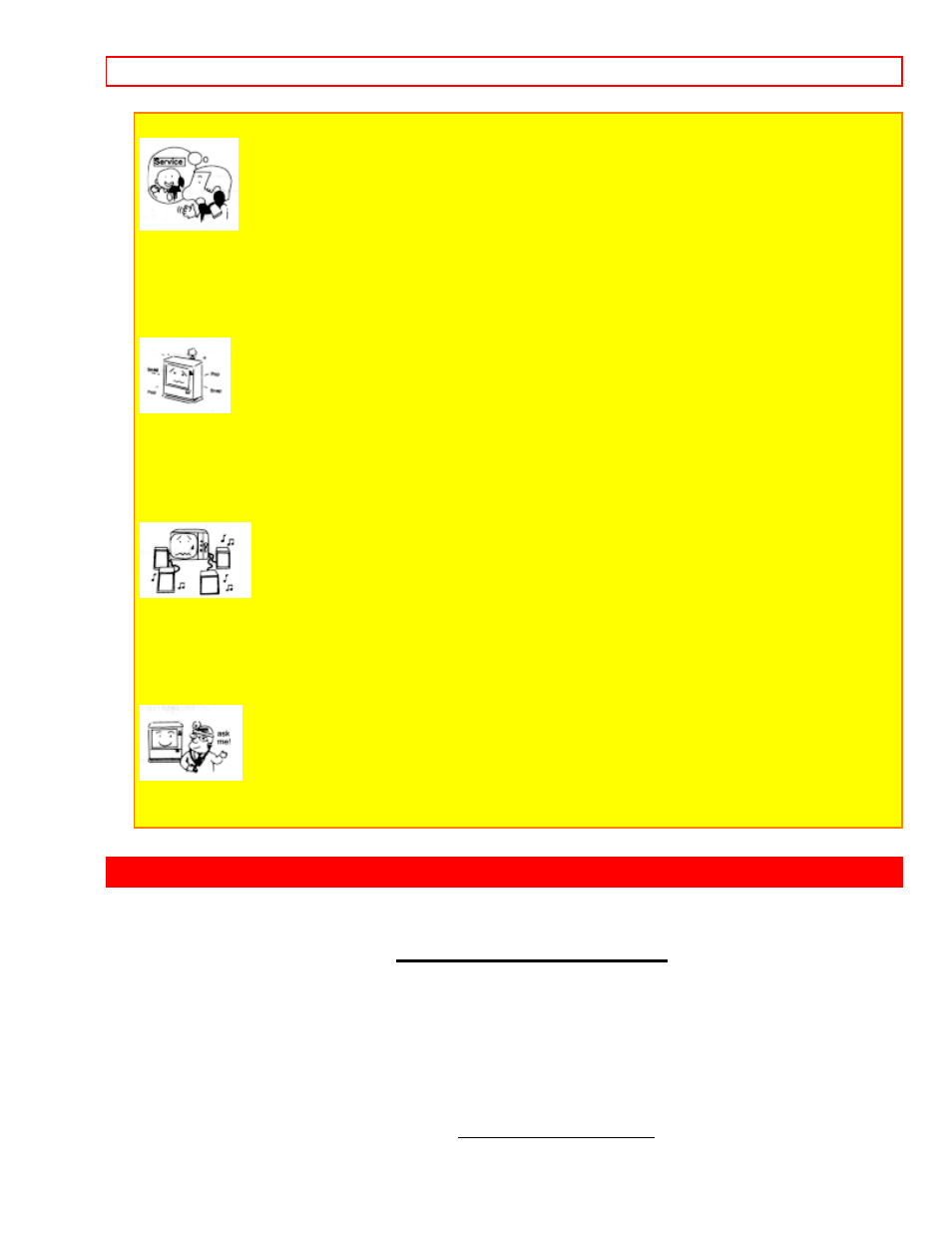 Picture cautions, Warning | Hitachi 50EX13KX User Manual | Page 8 / 41