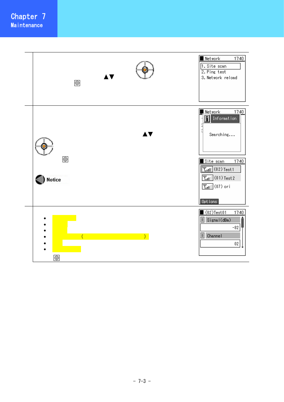 Network search, Chapter 7 | Hitachi 5000 User Manual | Page 105 / 132