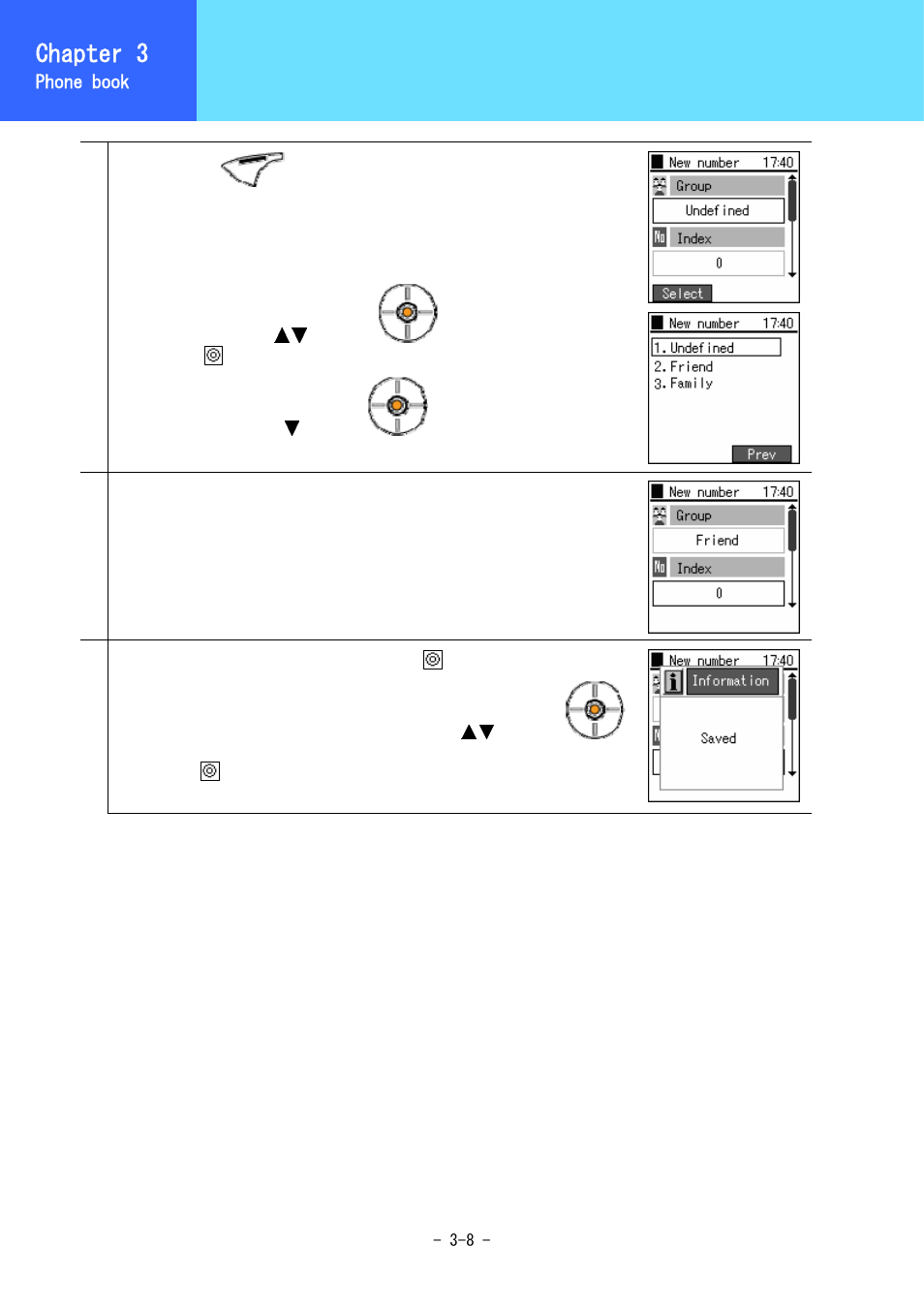 Phone book registration, Chapter 3 | Hitachi 5000 User Manual | Page 46 / 132