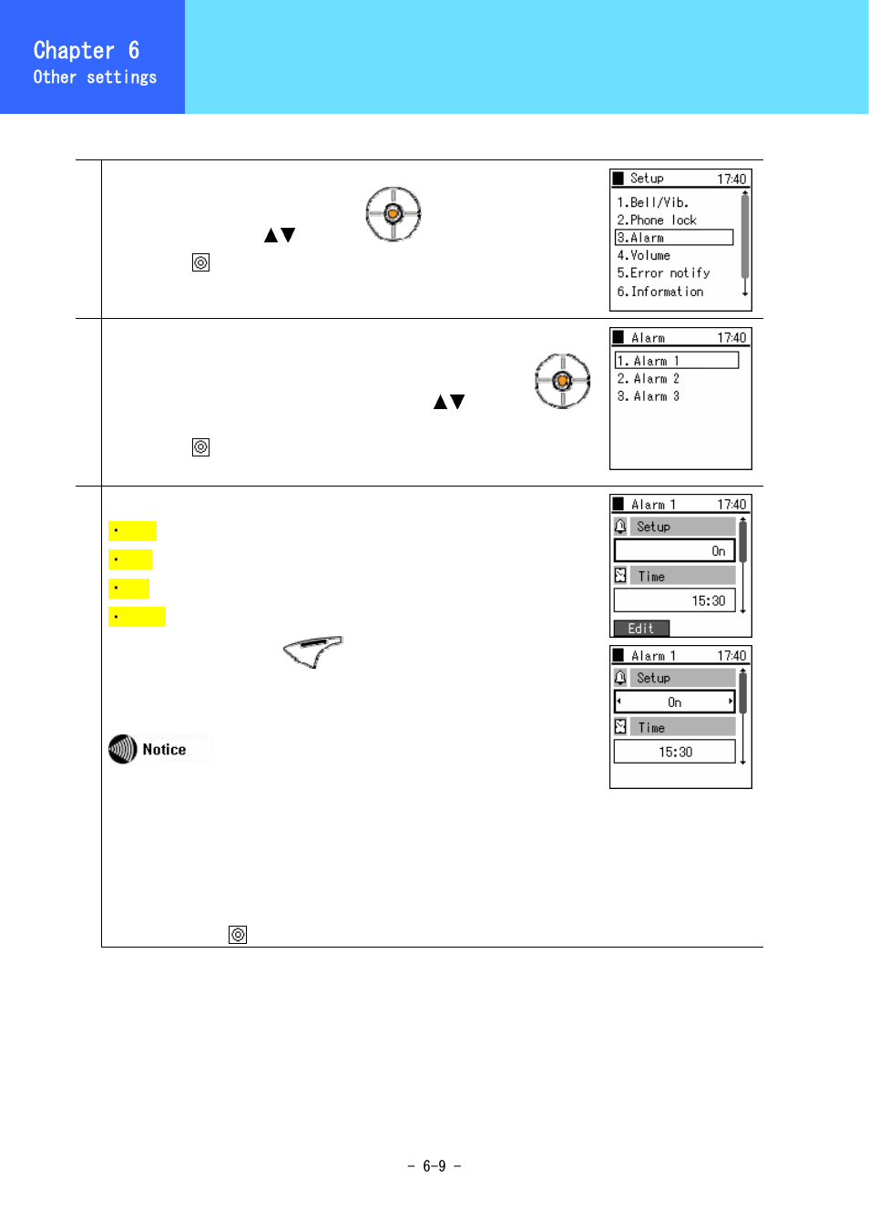 Alarm, Chapter 6 | Hitachi 5000 User Manual | Page 88 / 132