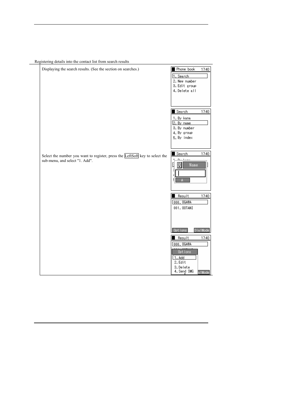 3 registration from search results, Registration from search results | Hitachi WIRELESSIP TD61-2472A User Manual | Page 14 / 88