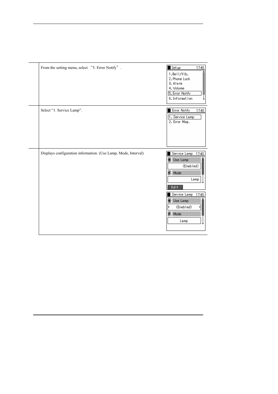 5 error lamp, Error lamp | Hitachi WIRELESSIP TD61-2472A User Manual | Page 59 / 88
