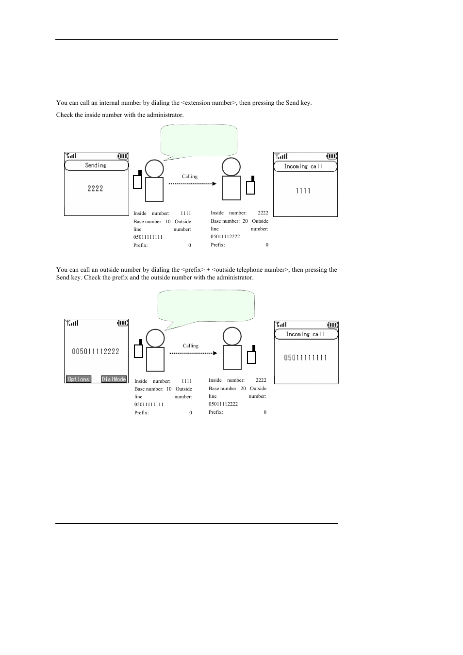 Calling method, 1 internal extension call, 2 outside-line call | 2 hold release, Alling method, Internal extension call, Calling method 3.2.1 internal extension call | Hitachi WIRELESSIP TD61-2472A User Manual | Page 77 / 88