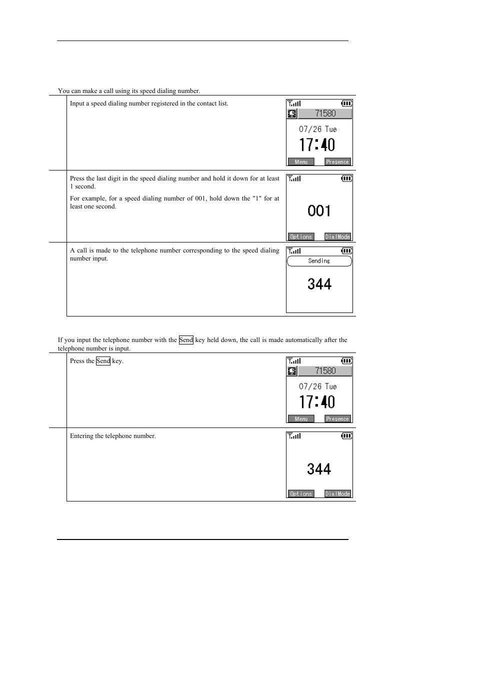 6 speed dialing, 7 timer between digits, Redial | Speed dialing | Hitachi WIRELESSIP TD61-2472A User Manual | Page 80 / 88