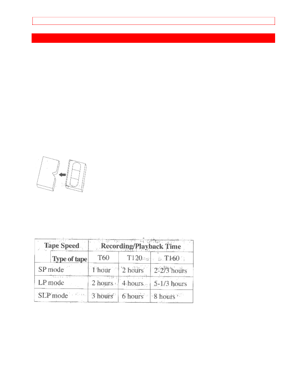 Video cassette tape information | Hitachi VT-MX431A User Manual | Page 15 / 73