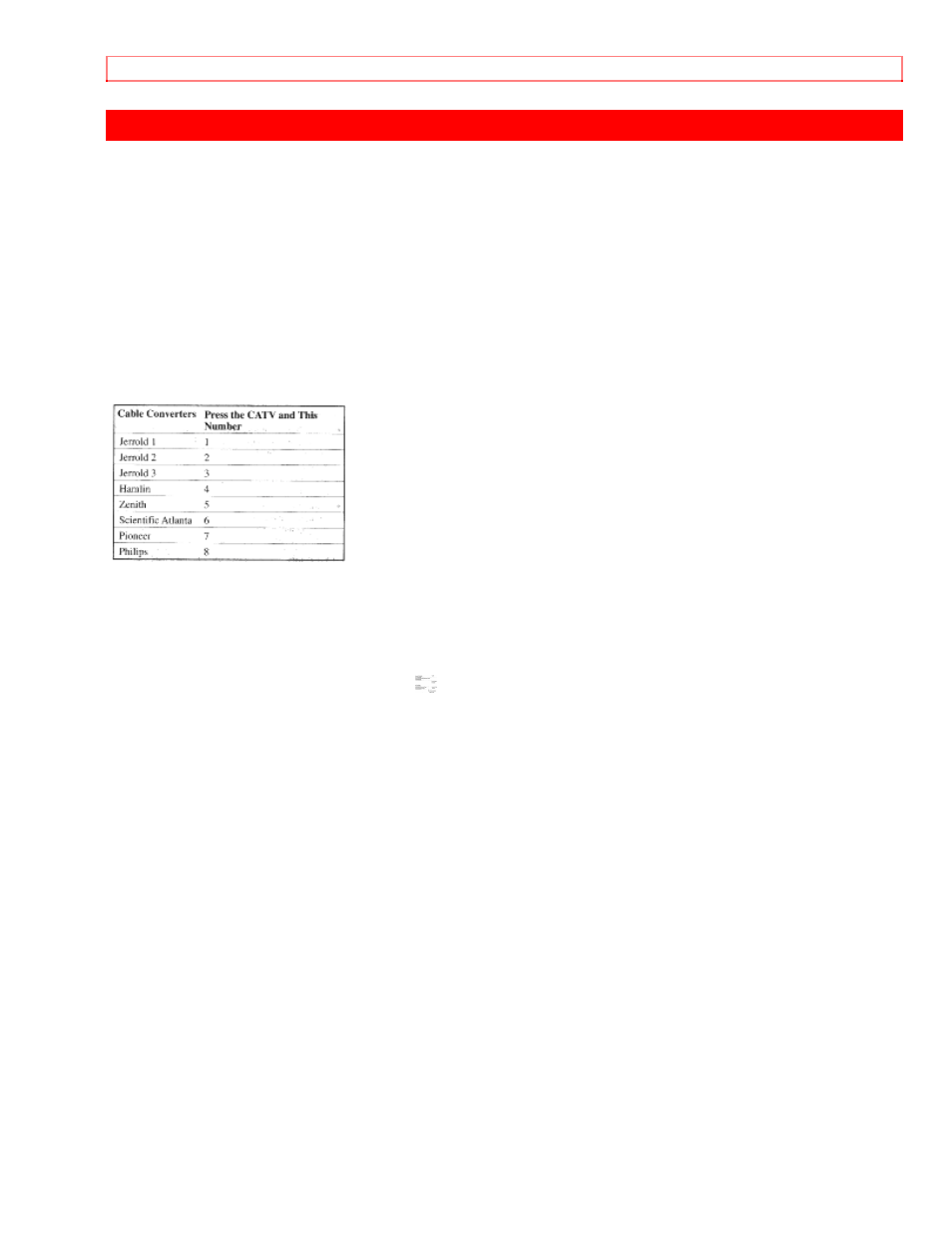 Remote control of the cable converter | Hitachi VT-MX431A User Manual | Page 67 / 73