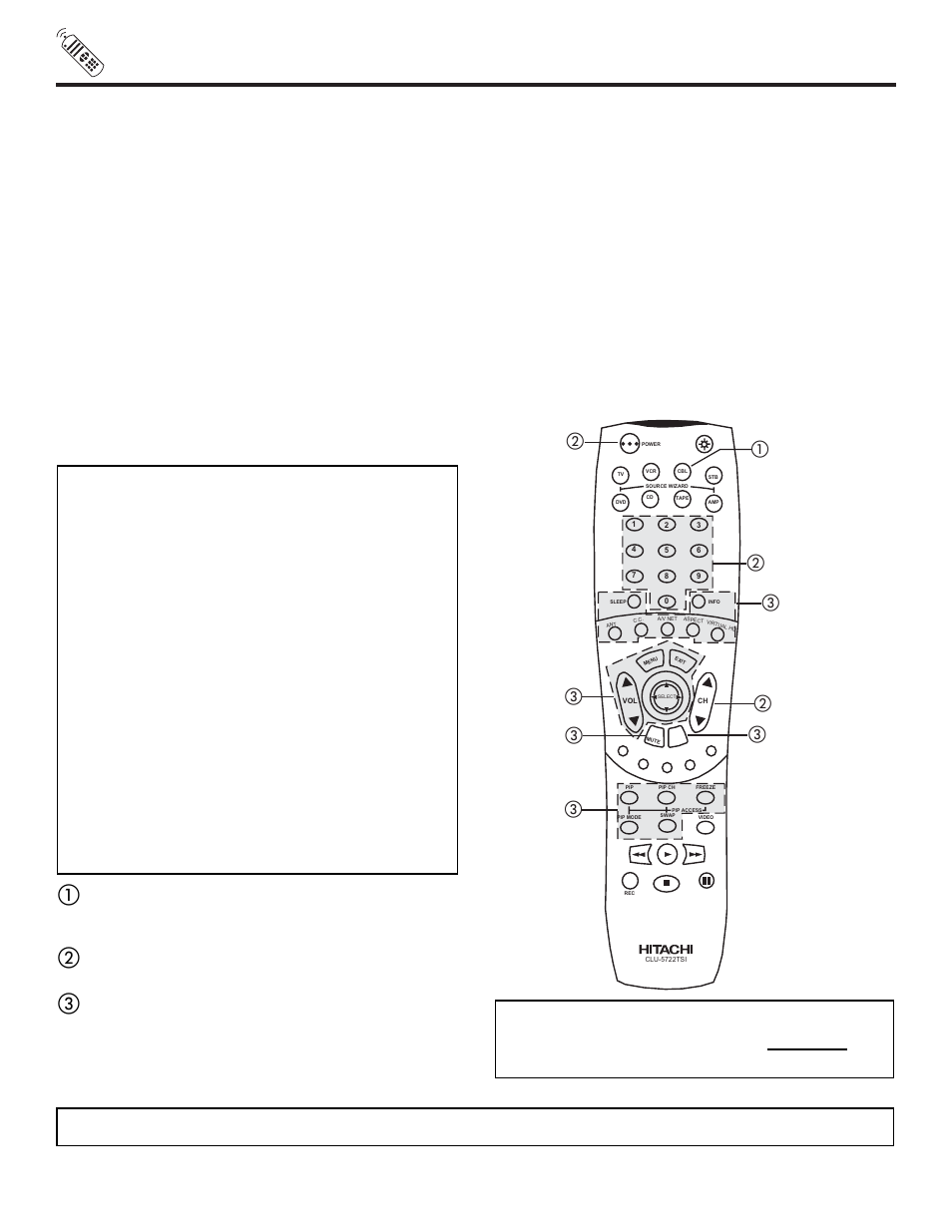 Using the remote to control cable box functions, My cable box code is | Hitachi 65TWX20B User Manual | Page 32 / 72