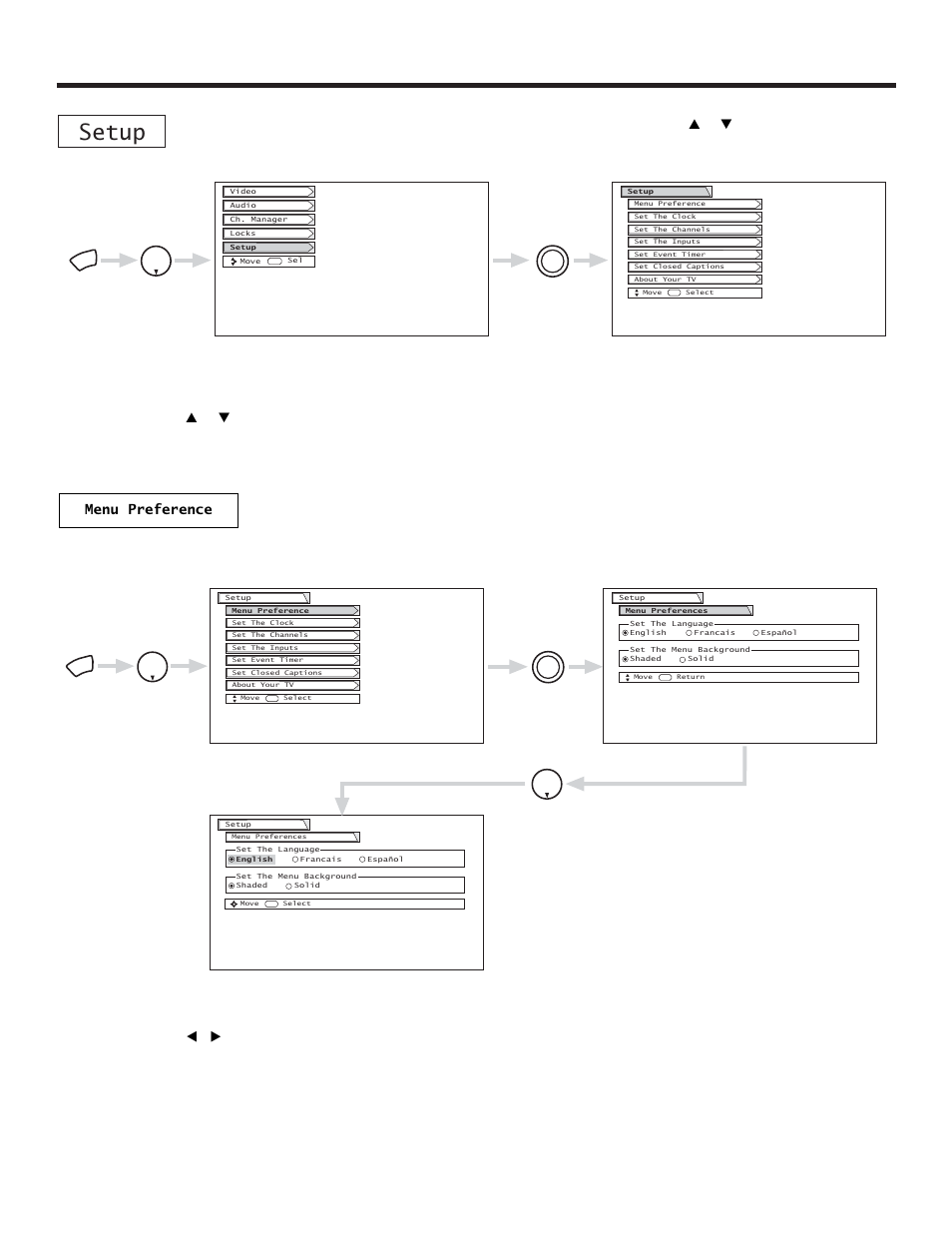 Setup | Hitachi 65TWX20B User Manual | Page 55 / 72