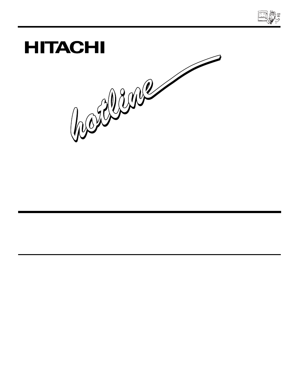 Service ser vic e, 800 hitachi | Hitachi 65TWX20B User Manual | Page 67 / 72