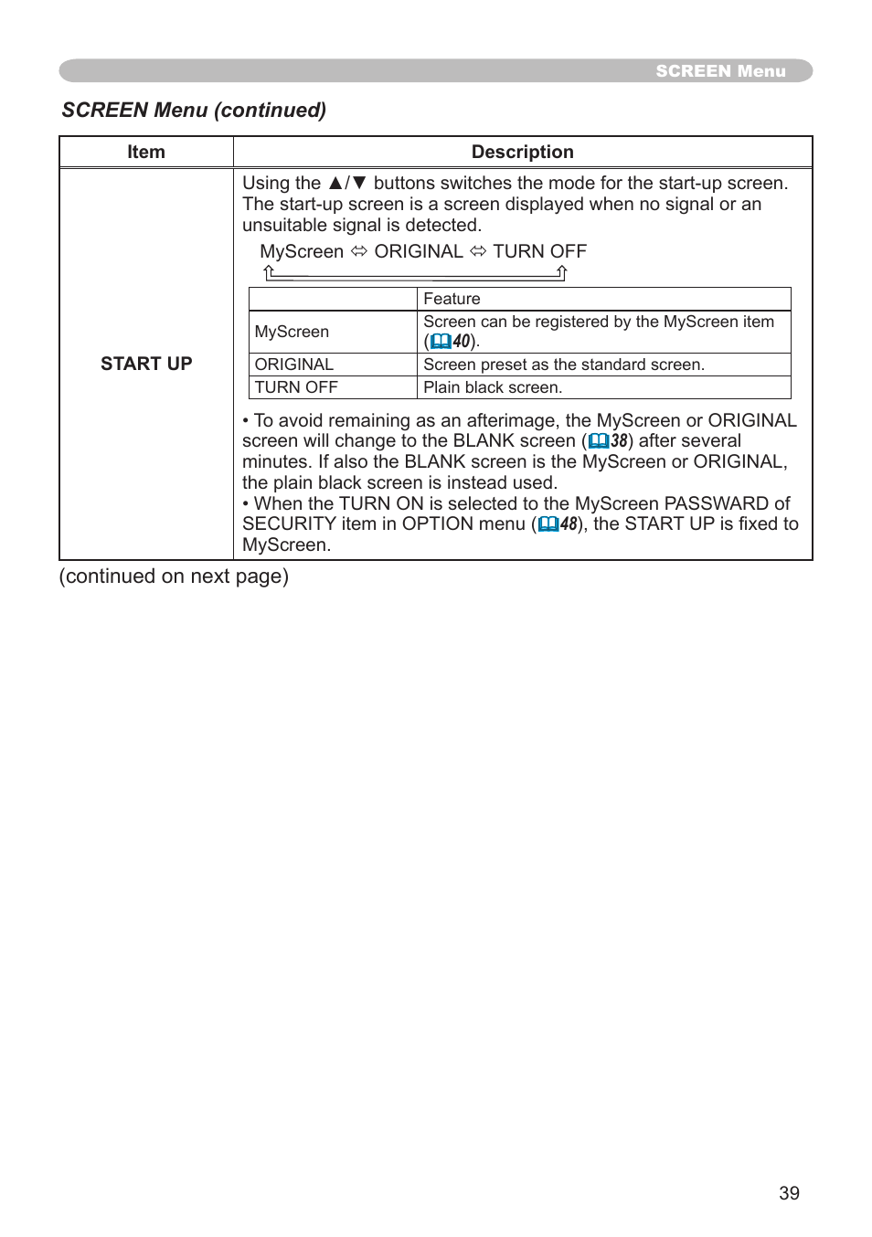 Hitachi CP-X505 User Manual | Page 39 / 69