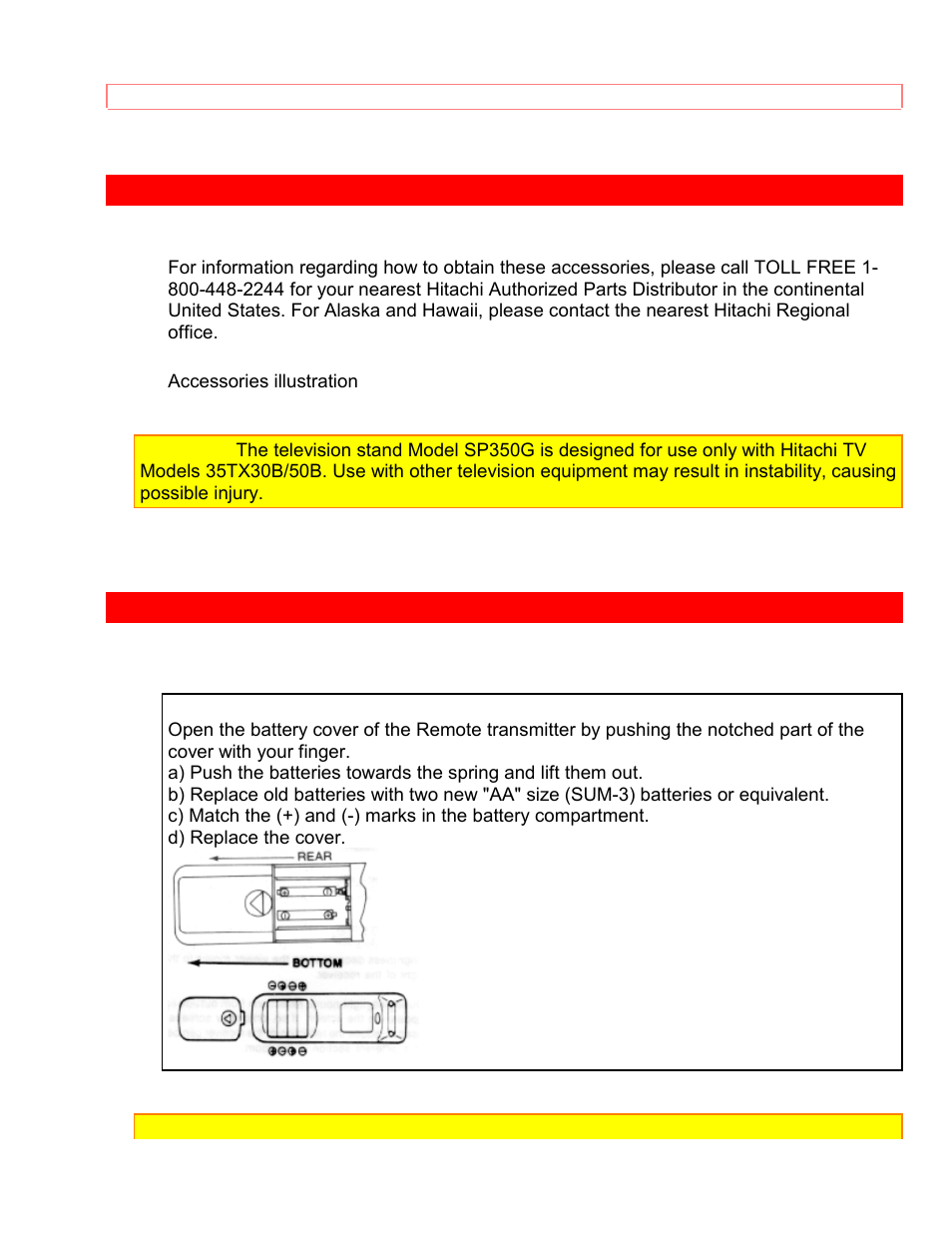 Hitachi 35TX59K User Manual | Page 52 / 58