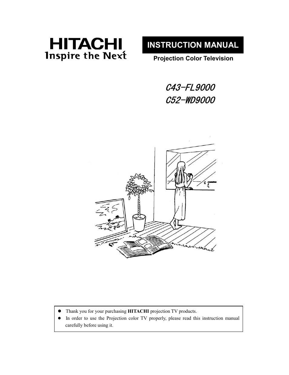 Hitachi C43-FL9000 User Manual | 54 pages