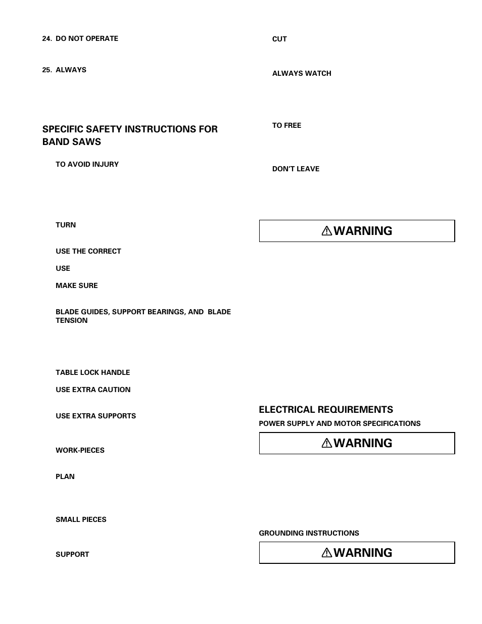 Warning | Hitachi CB 13F User Manual | Page 5 / 28