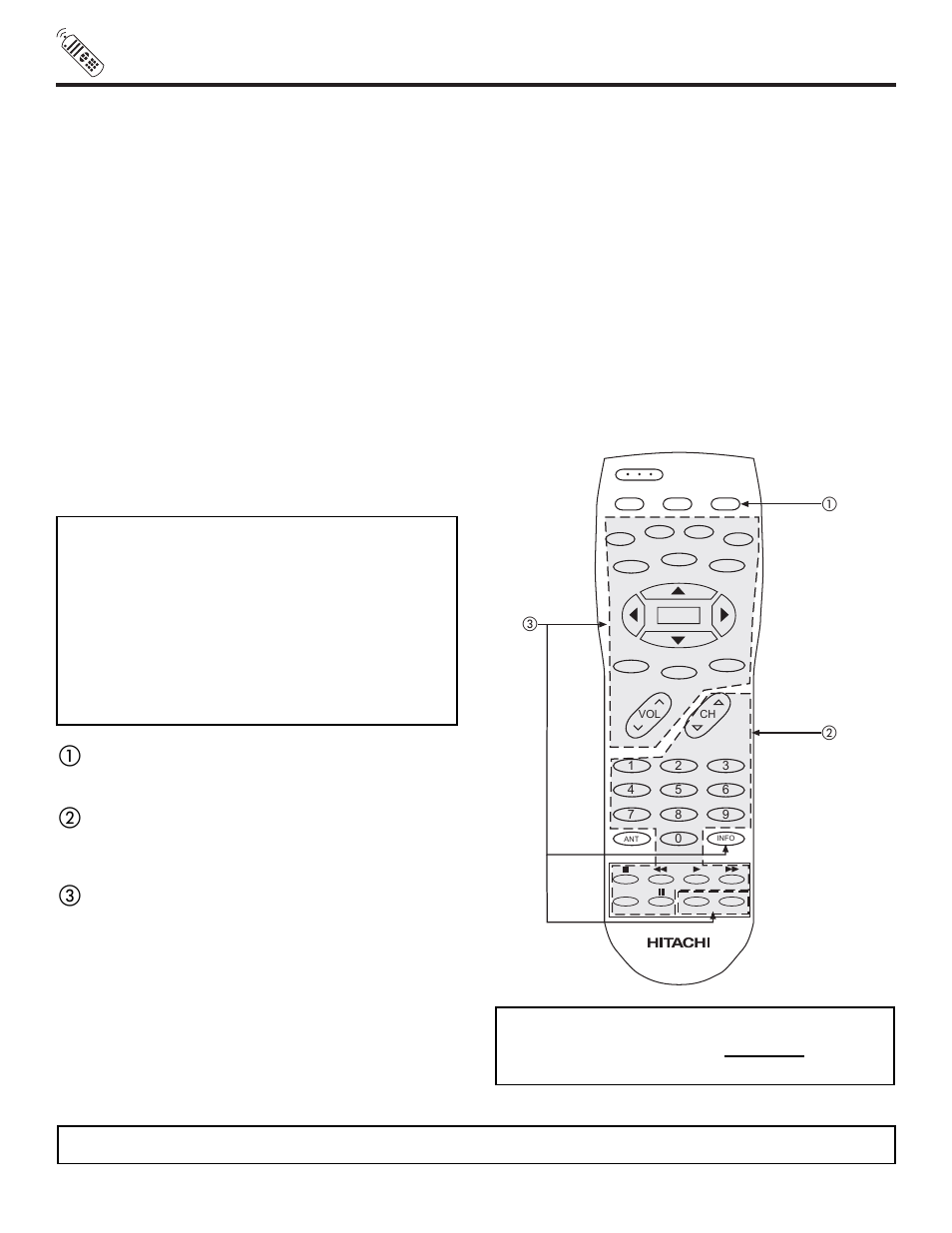 Using the remote to control vcr functions, My vcr code is | Hitachi 57UWX20B  EU User Manual | Page 28 / 64