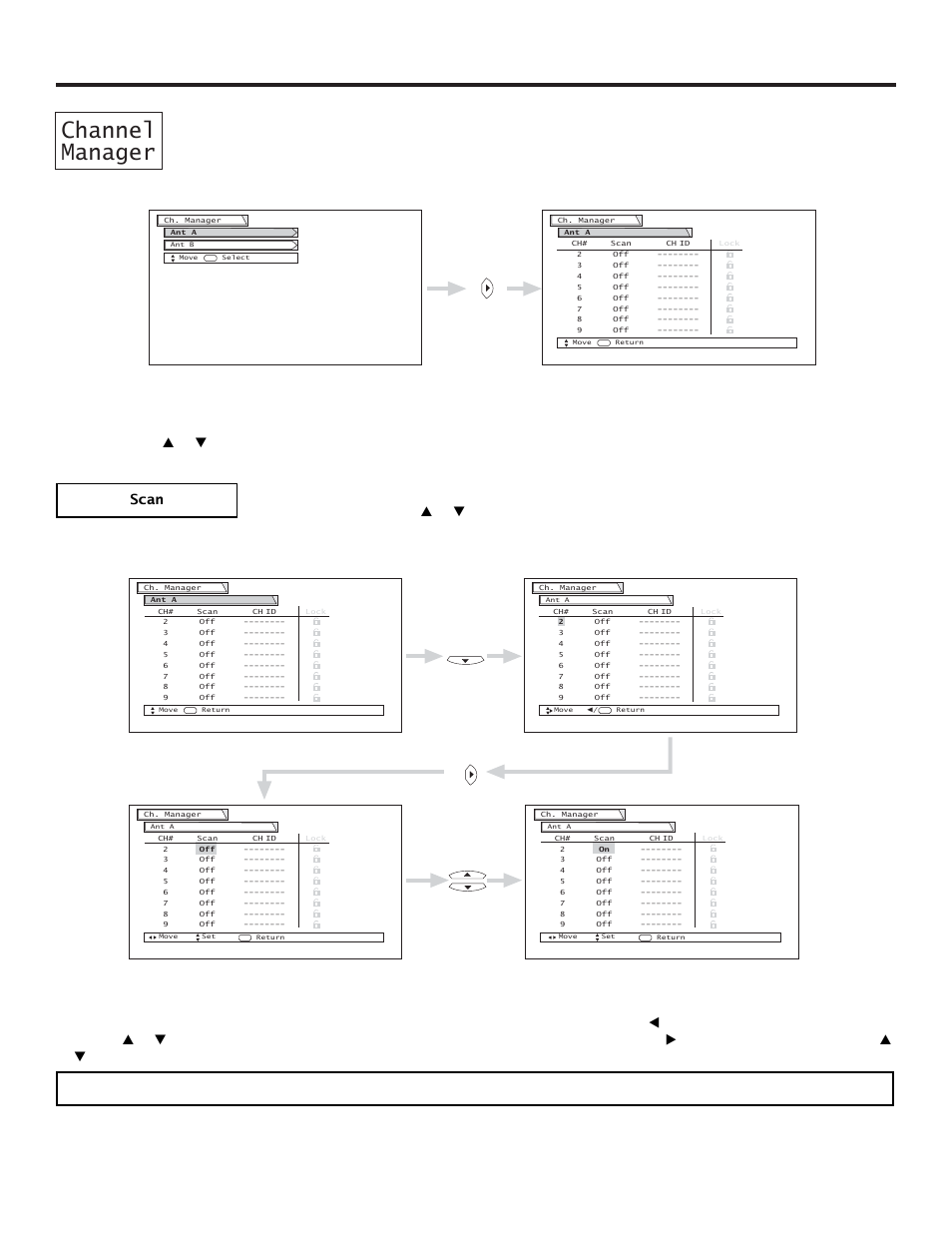 Channel manager | Hitachi 57UWX20B  EU User Manual | Page 42 / 64