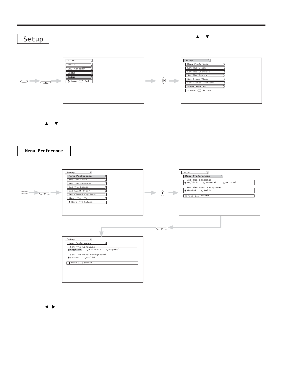 Setup | Hitachi 57UWX20B  EU User Manual | Page 49 / 64