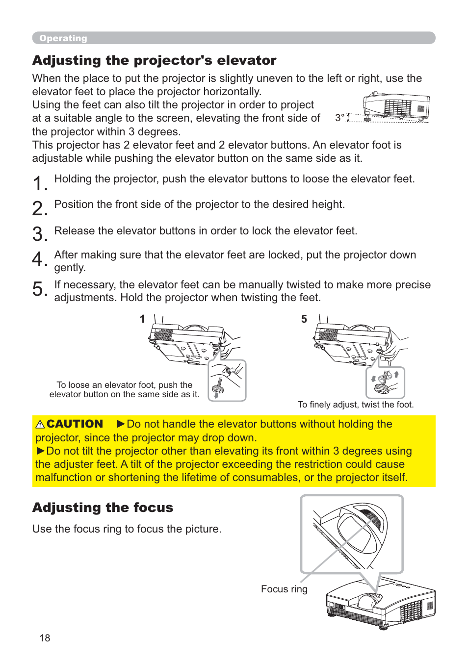 Hitachi CP-D10 User Manual | Page 18 / 65