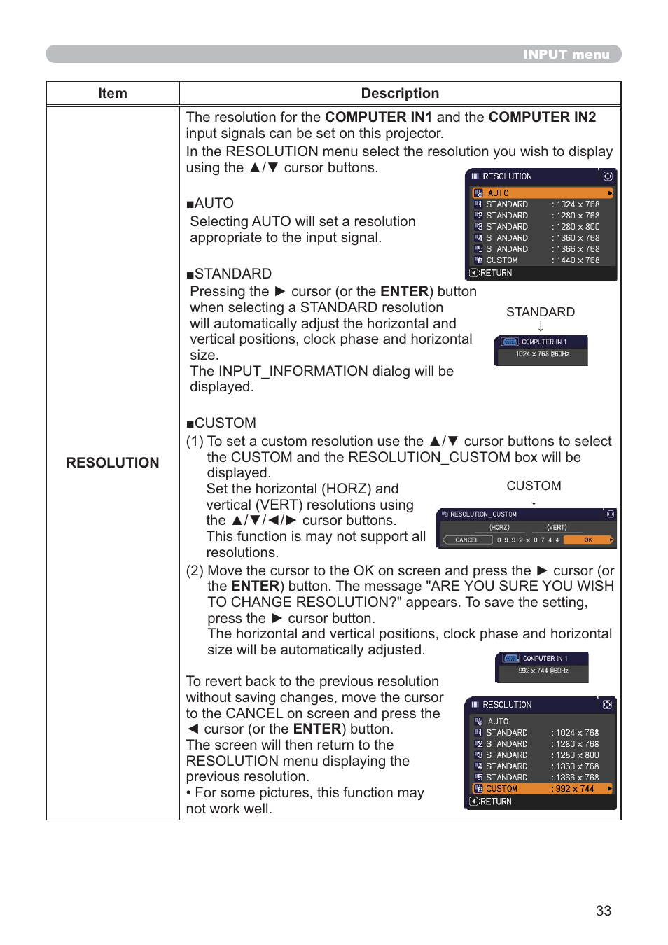 Hitachi CP-D10 User Manual | Page 33 / 65