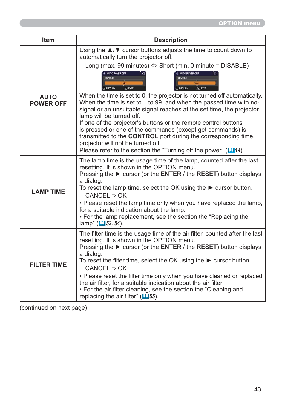 Hitachi CP-D10 User Manual | Page 43 / 65