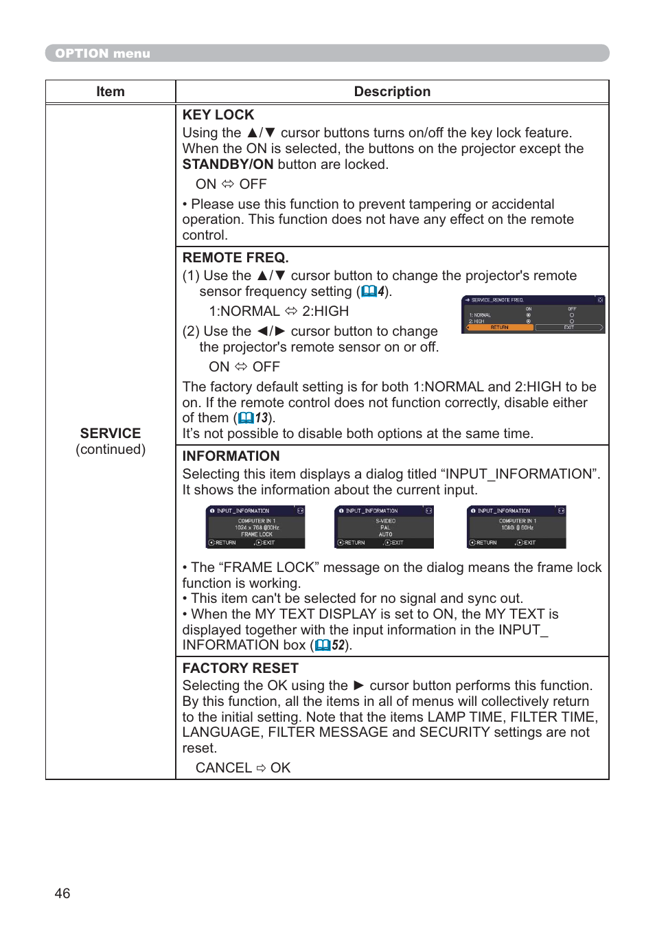 Hitachi CP-D10 User Manual | Page 46 / 65