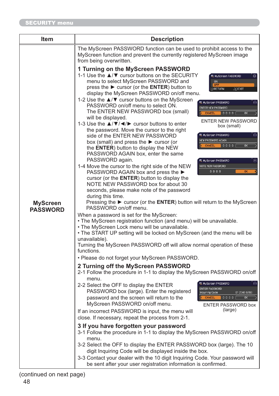 Hitachi CP-D10 User Manual | Page 48 / 65