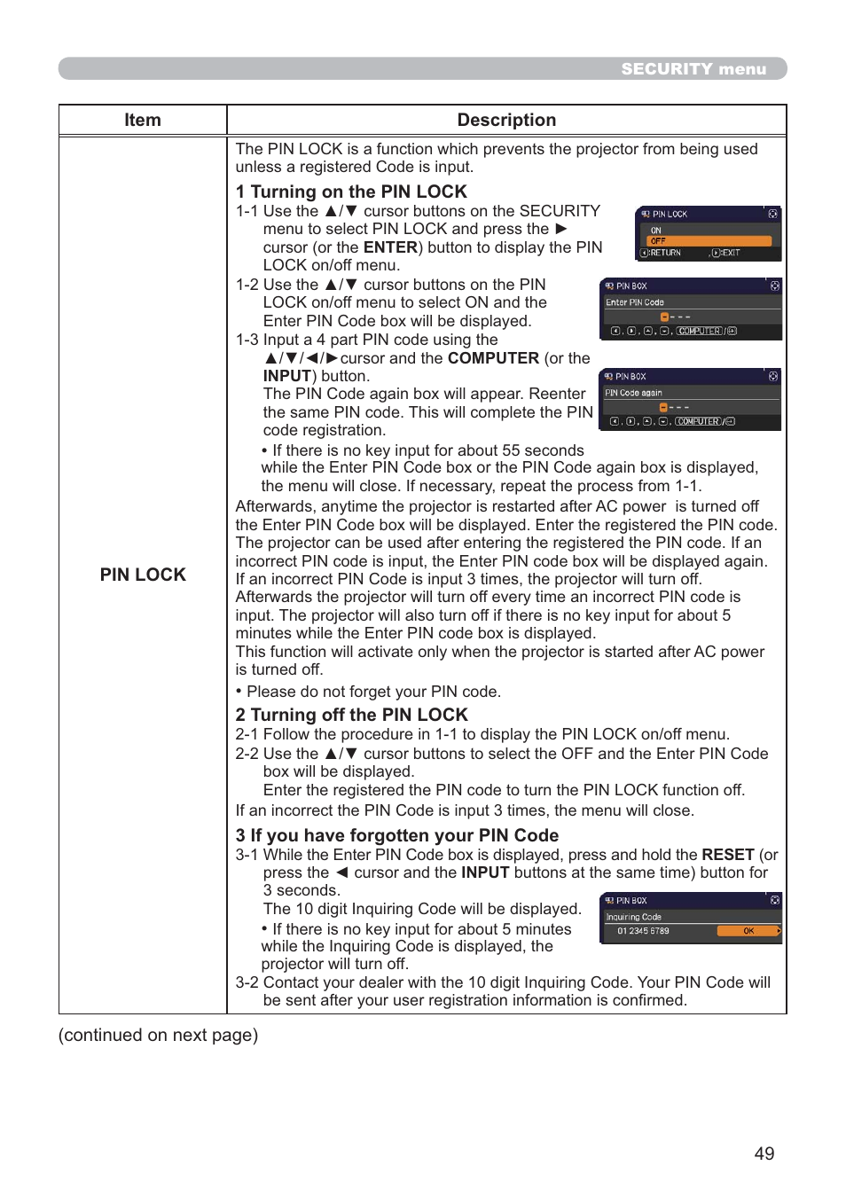 Hitachi CP-D10 User Manual | Page 49 / 65