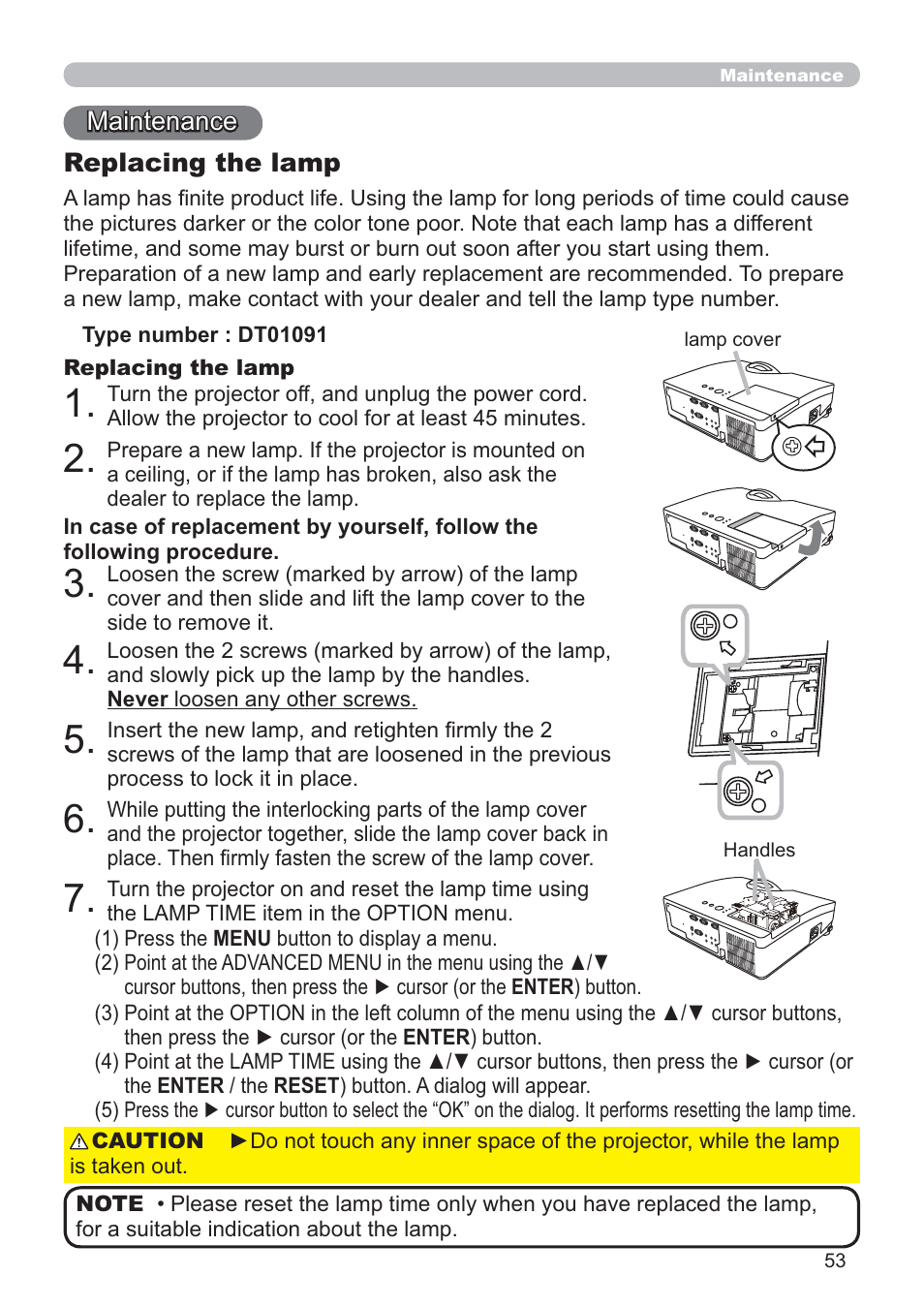 Hitachi CP-D10 User Manual | Page 53 / 65