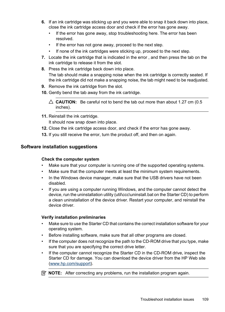 Software installation suggestions | HP Officejet 6000 User Manual | Page 113 / 168