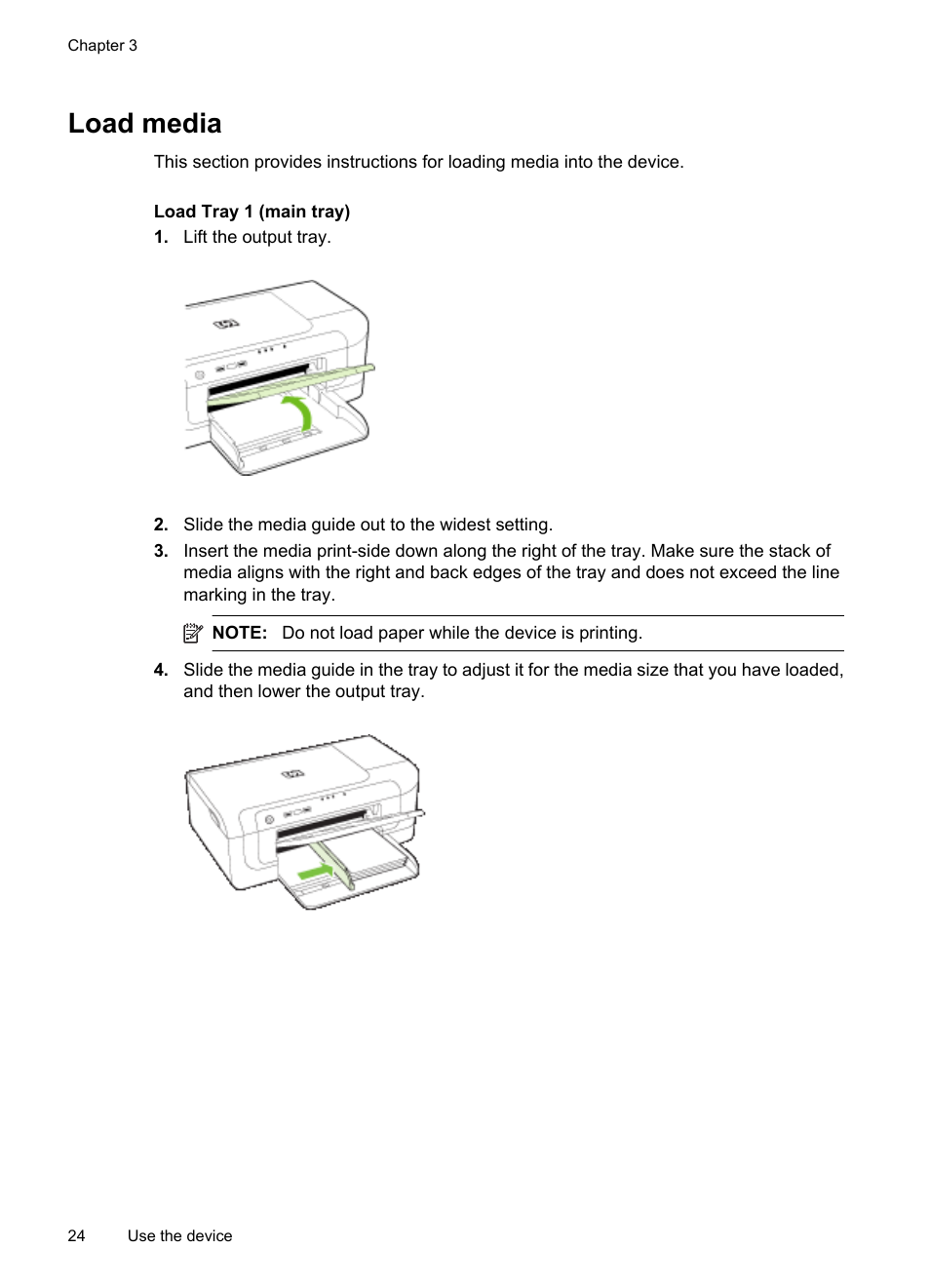 Load media | HP Officejet 6000 User Manual | Page 28 / 168