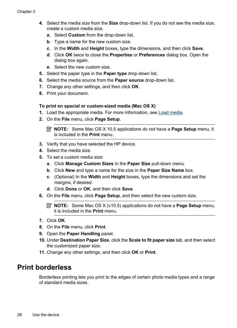 Print borderless | HP Officejet 6000 User Manual | Page 32 / 168