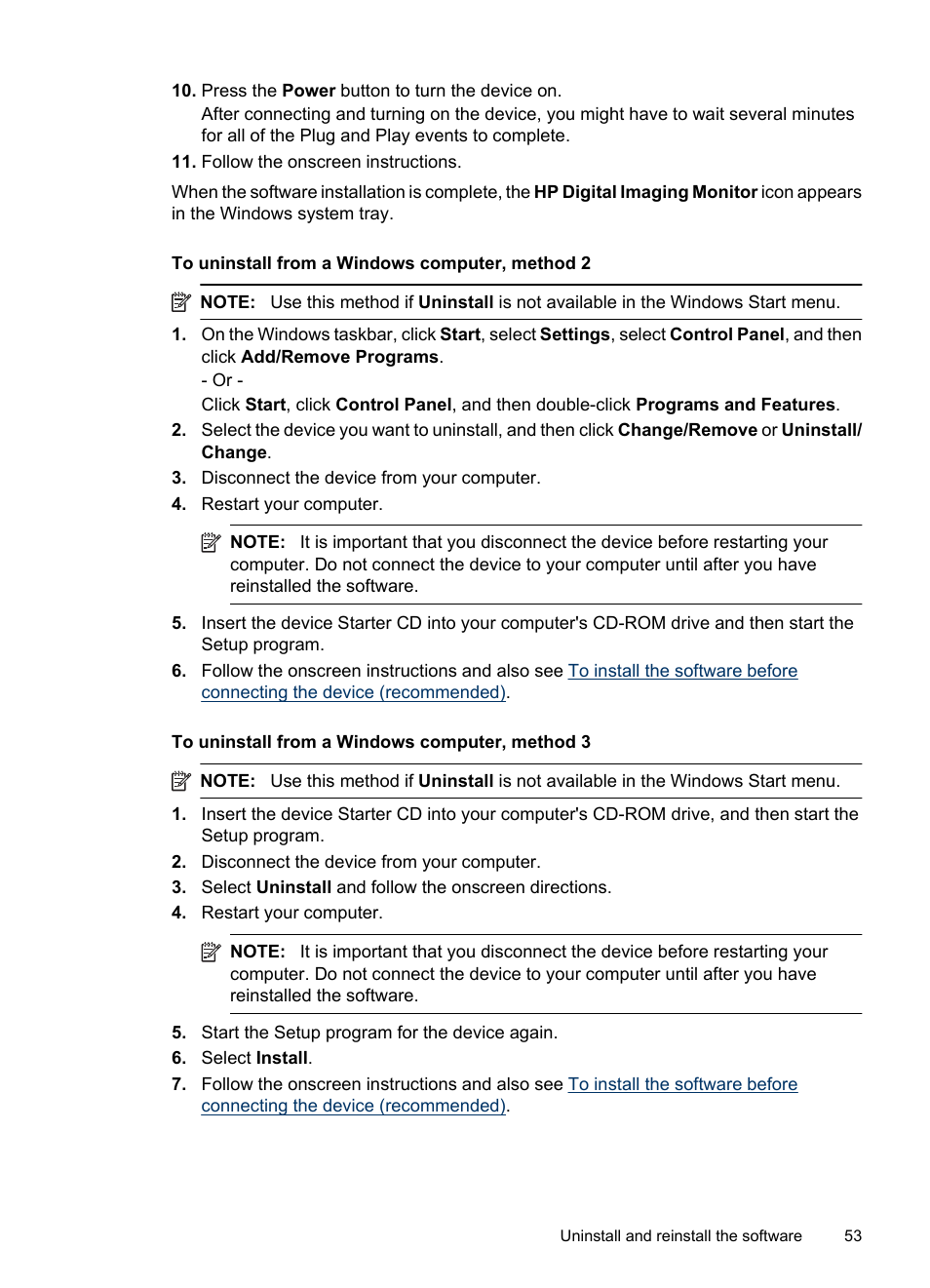 HP Officejet 6000 User Manual | Page 57 / 168