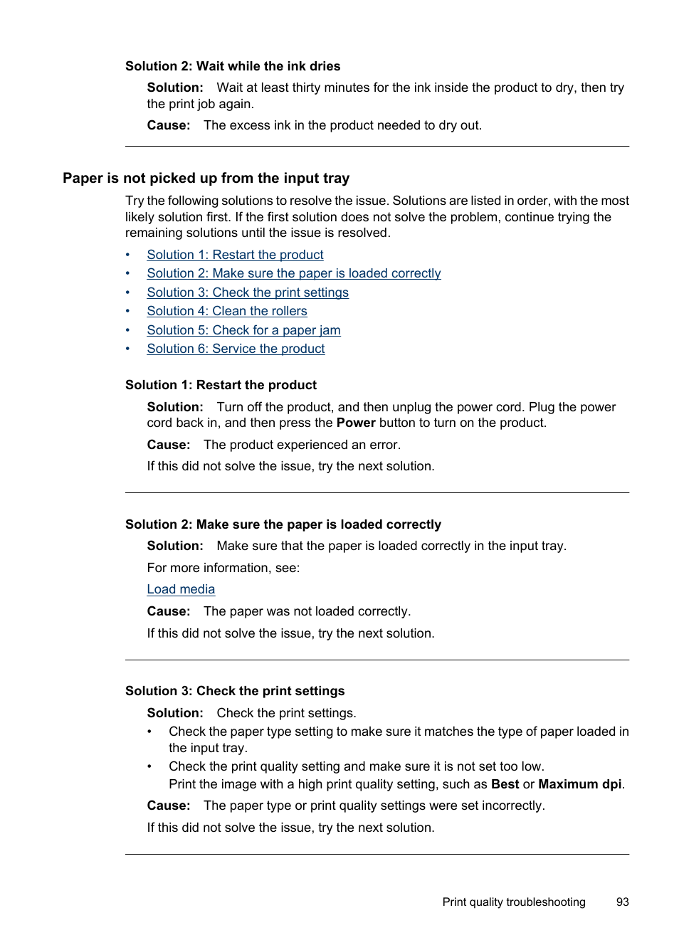 Paper is not picked up from the input tray | HP Officejet 6000 User Manual | Page 97 / 168