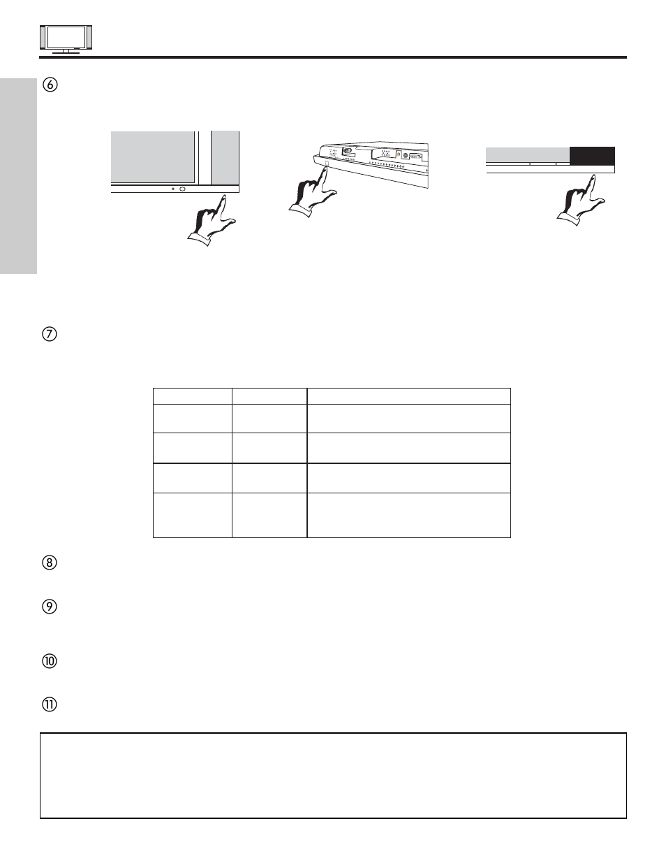 Front panel controls, First time use | Hitachi 55HDX61 User Manual | Page 10 / 100