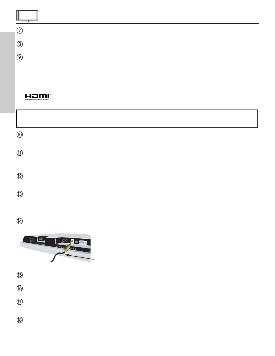 Rear panel jacks, First time use | Hitachi 55HDX61 User Manual | Page 12 / 100