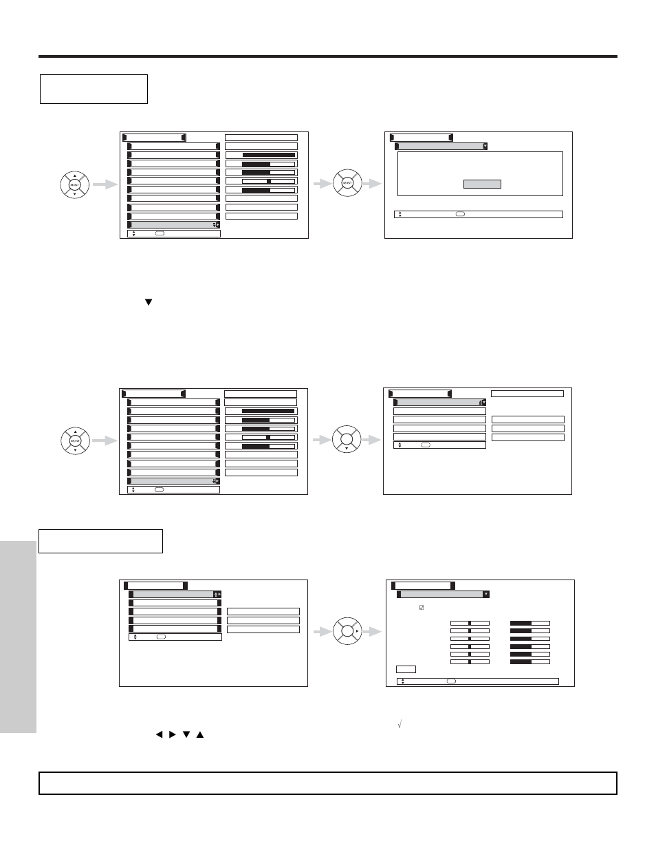 Video, On-screen displa y | Hitachi 55HDX61 User Manual | Page 56 / 100