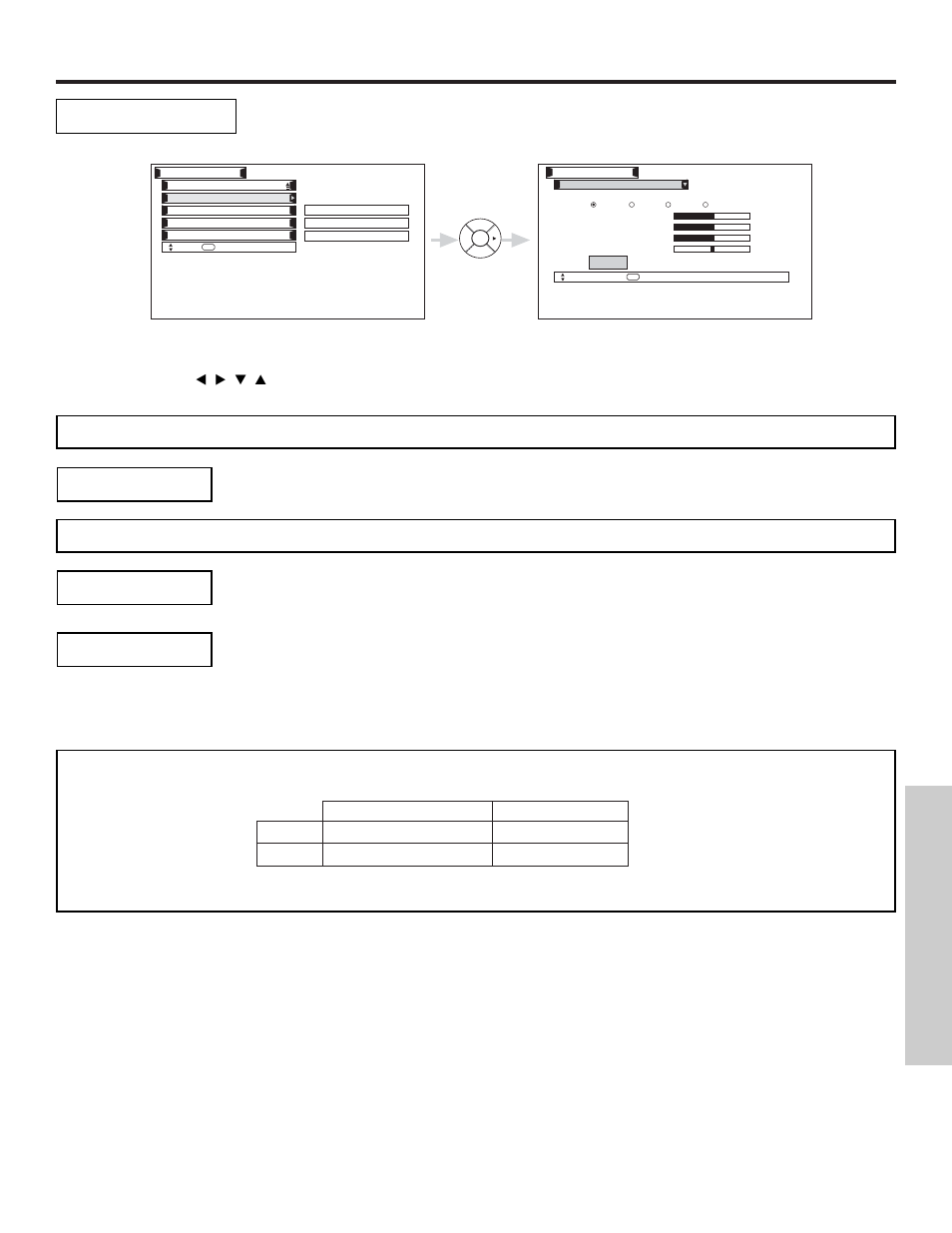Video, On-screen displa y | Hitachi 55HDX61 User Manual | Page 57 / 100