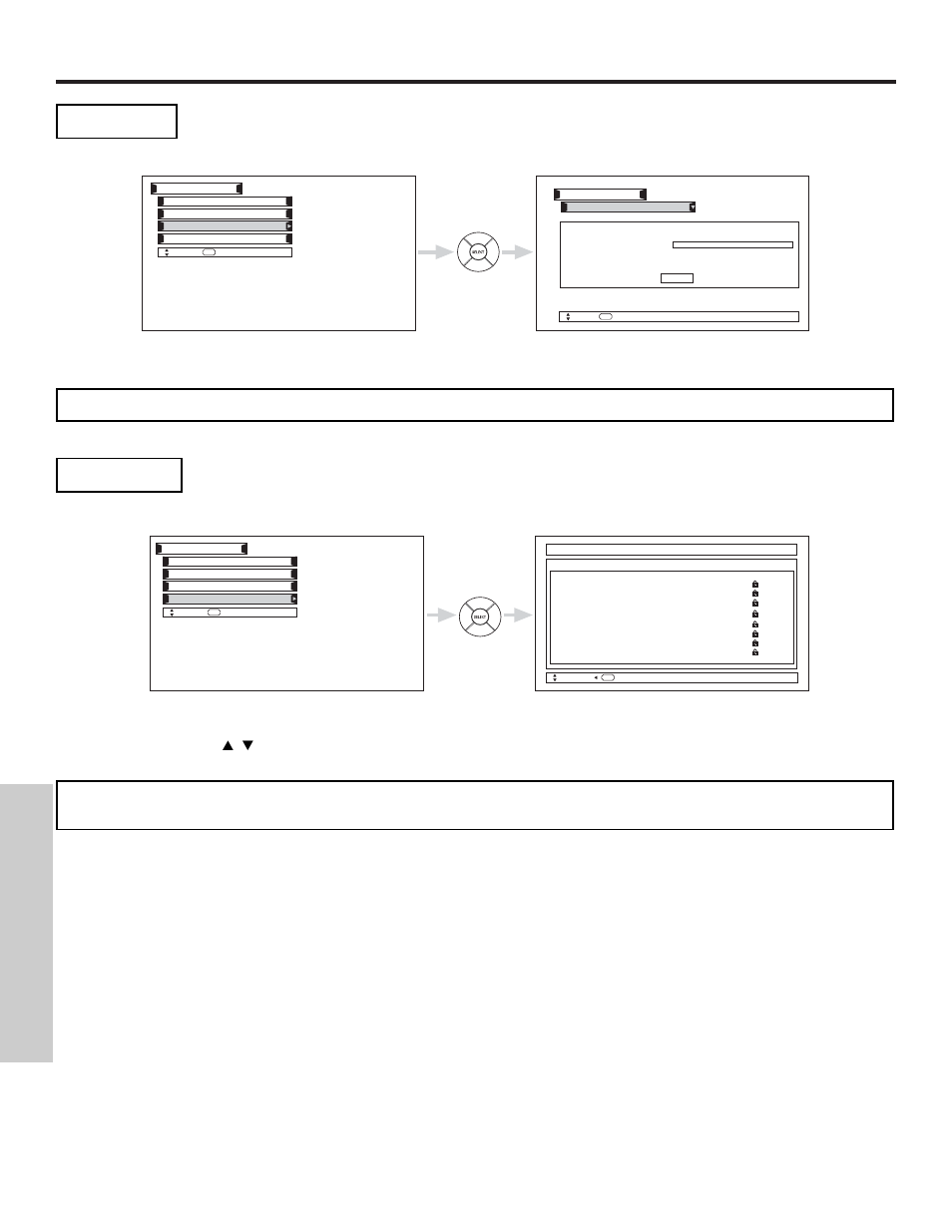 Channel manager, On-screen displa y | Hitachi 55HDX61 User Manual | Page 62 / 100