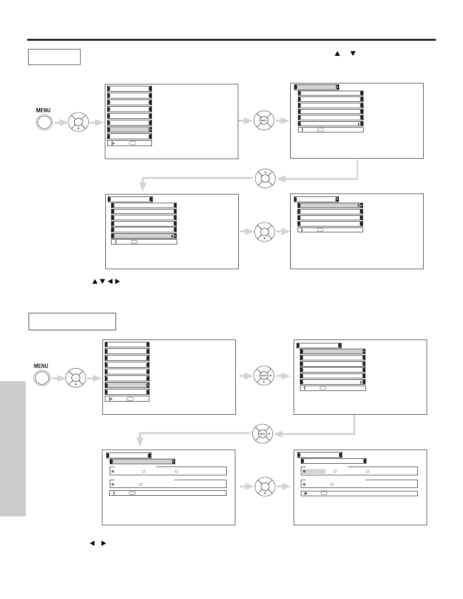 Setup, On-screen displa y | Hitachi 55HDX61 User Manual | Page 72 / 100