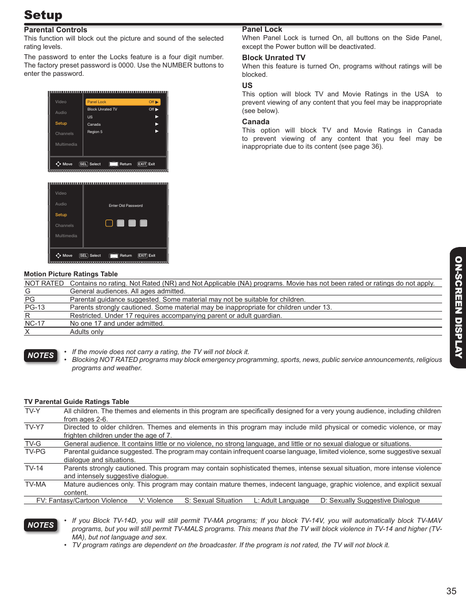 Setup | Hitachi ULTRAVISION L32S504 User Manual | Page 35 / 60