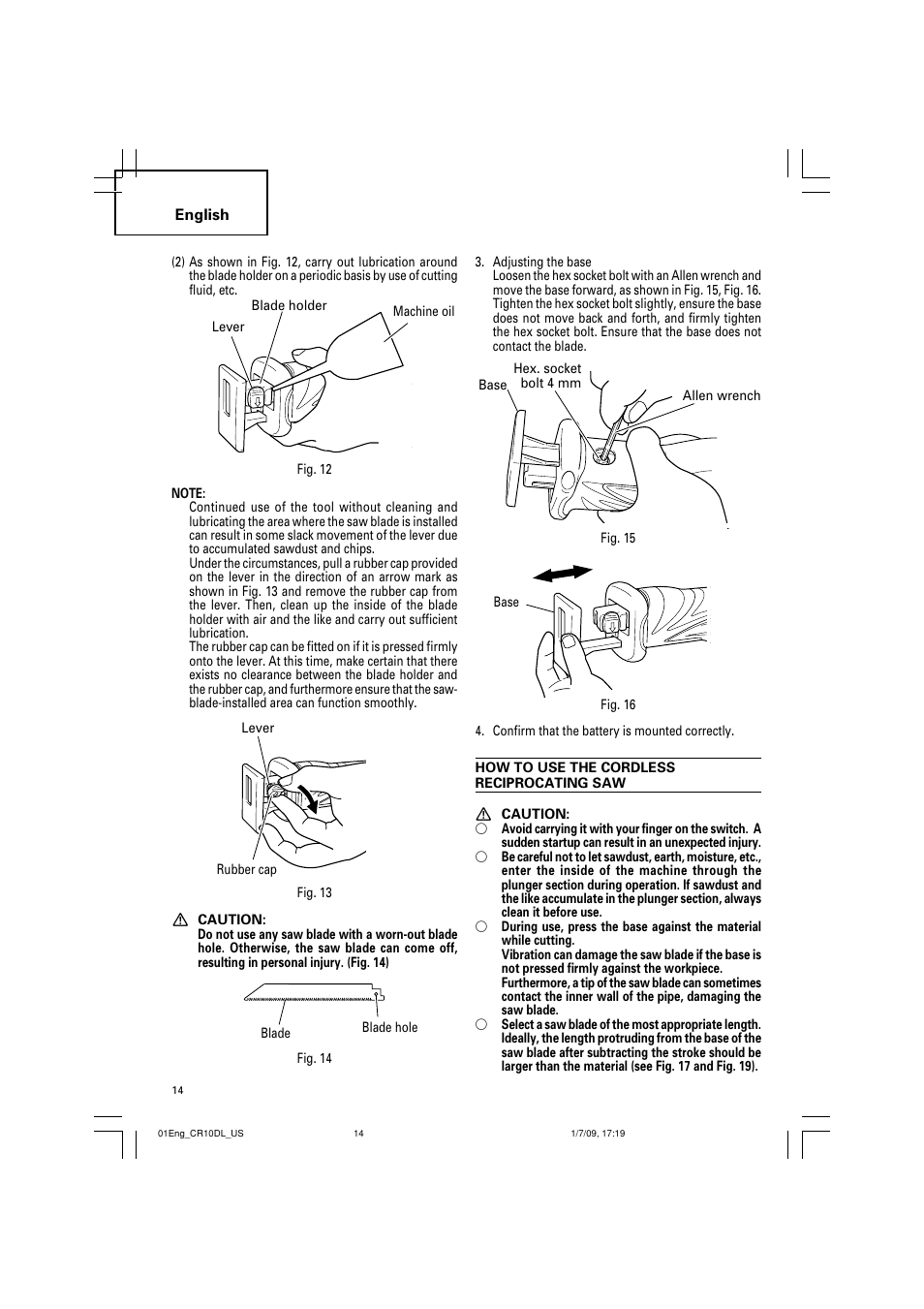 Hitachi CR 10DL User Manual | Page 14 / 56