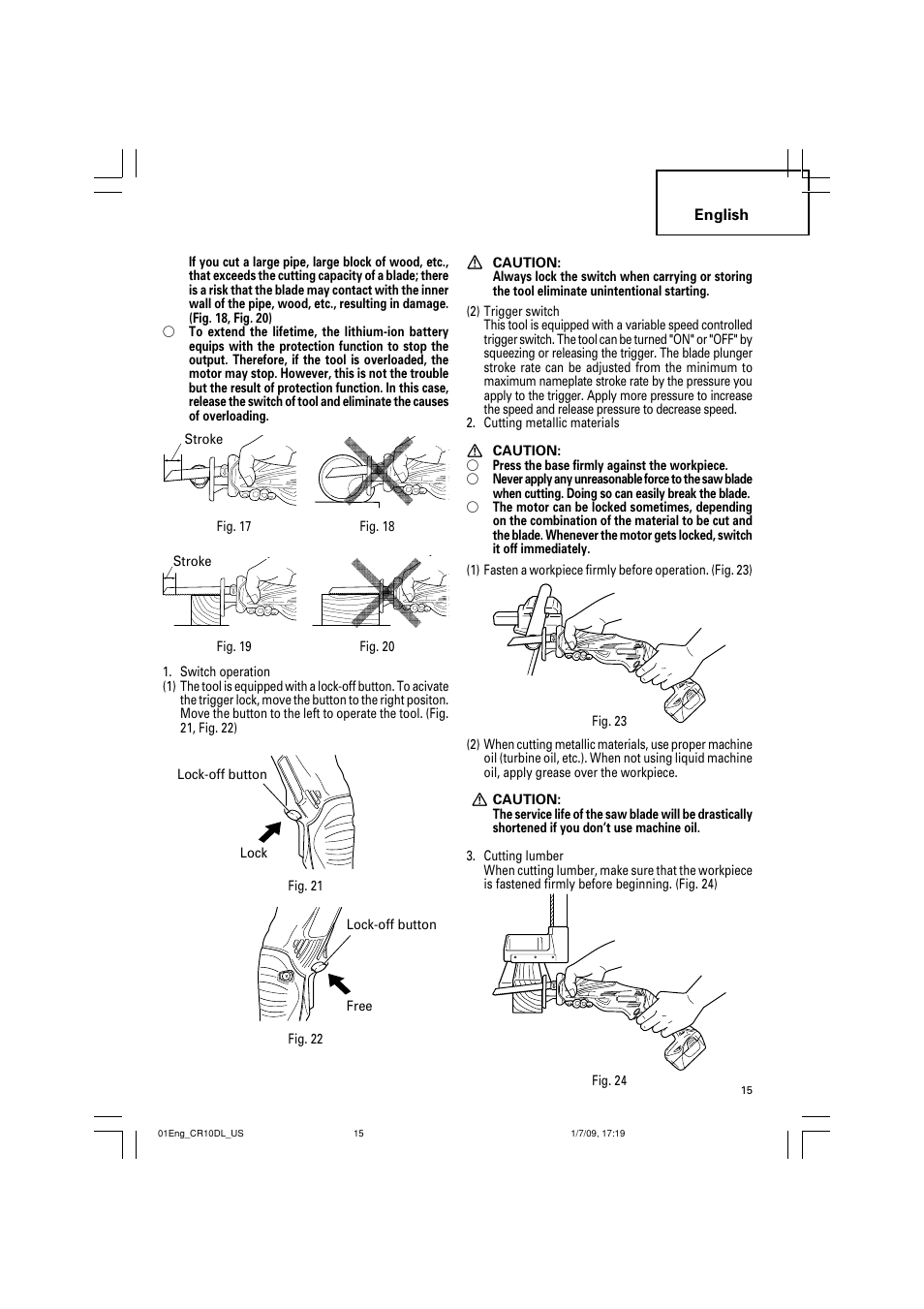 Hitachi CR 10DL User Manual | Page 15 / 56