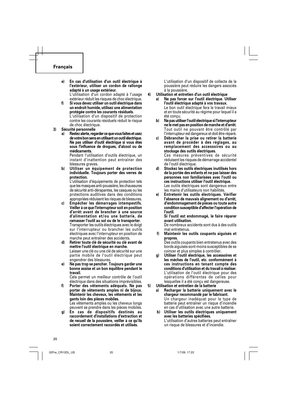 Hitachi CR 10DL User Manual | Page 20 / 56