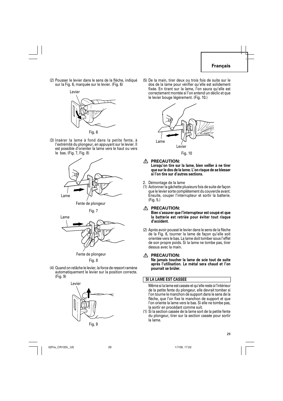 Hitachi CR 10DL User Manual | Page 29 / 56