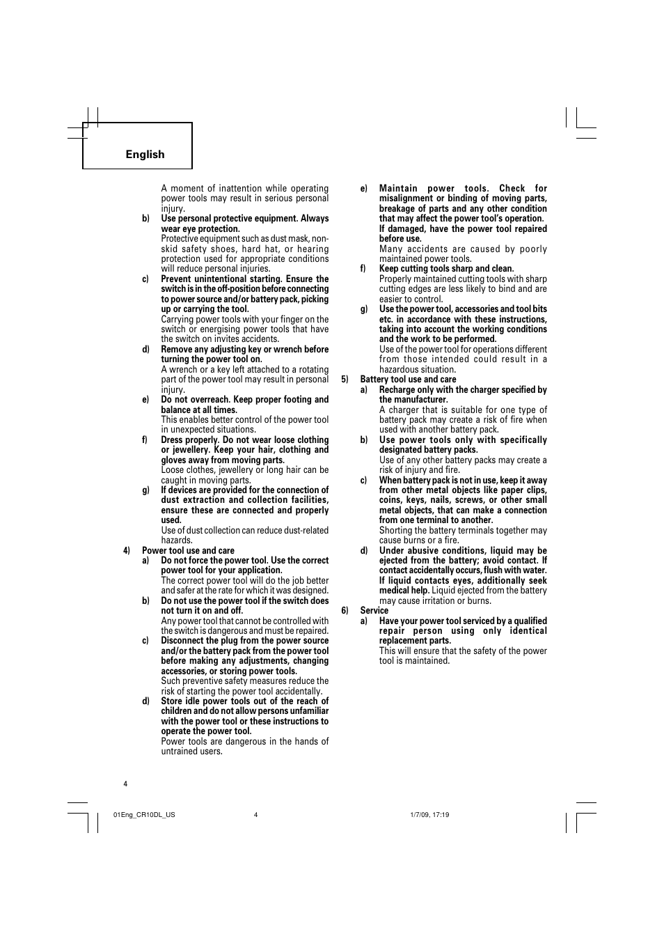 Hitachi CR 10DL User Manual | Page 4 / 56